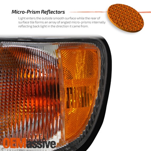 For 1999-2004 Nissan Pathfinder Headlight w/Corner 4pc OE Style Chrome Assembly - Bild 6 von 6