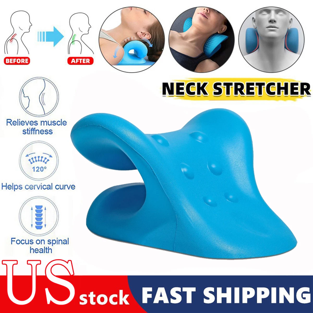 Neck top traction pillow