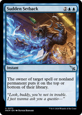 Sudden Setback (a) Light Play, English Magic the Gathering MTG Murders at Karlov