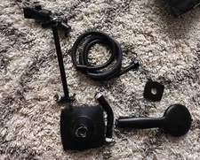 Shower Faucet Set Complete, Shower System Black with Square Rainfall Matte Black