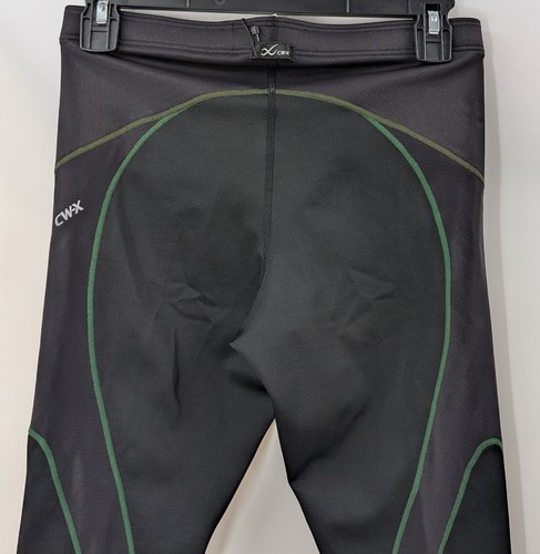 CW-X StabilyX Joint Support Compression Tights Black Green Men’s Small 225809A - Picture 8 of 9