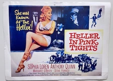 HELLER IN PINK TIGHTS MOVIE POSTER Rolled VF HALF SHEET Size 22x28 SOPHIA LOREN