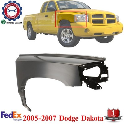Front Fender Primed Steel Right Passenger Side For 2005 2006 2007 Dodge Dakota