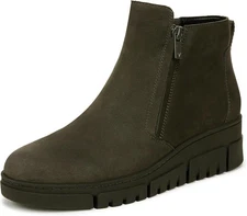 Vionic Women's Uptown Sur Ankle Boot Dark Khaki Nubuck 5W