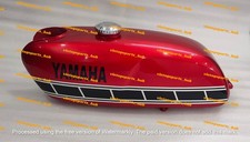 Yamaha FS1 DX Cherry Painted Steel Gas Fuel Petrol Tank Model 1977