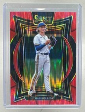 Ethan Holliday 2025 Panini Select #49 Red Flash Prizm Concourse /299