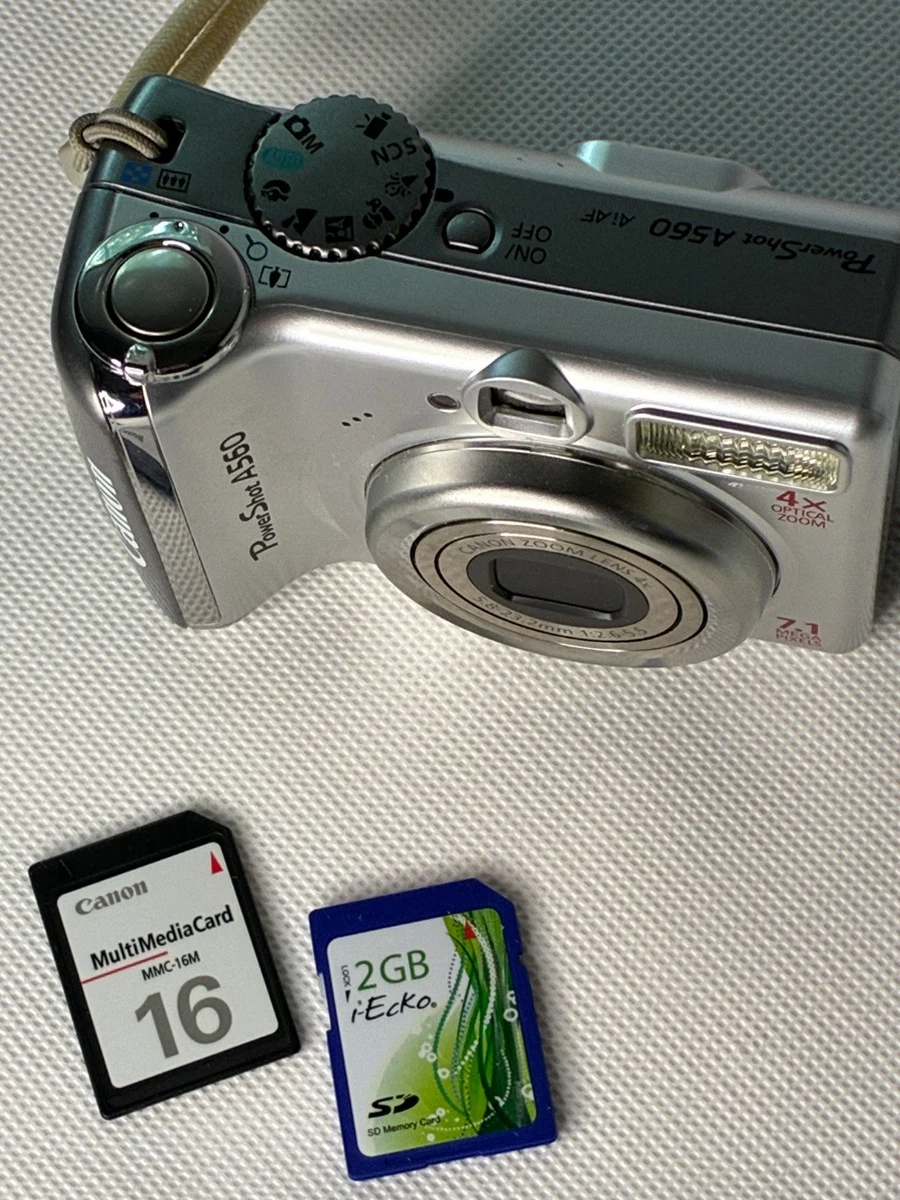 Canon PowerShot A560 1-4.9x Digital Zoom Cameras 7-7.9 MP Maximum