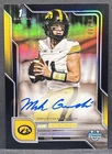 2025 Bowman Chrome University Football Black Refractor Mark Gronowski #BCA-MG