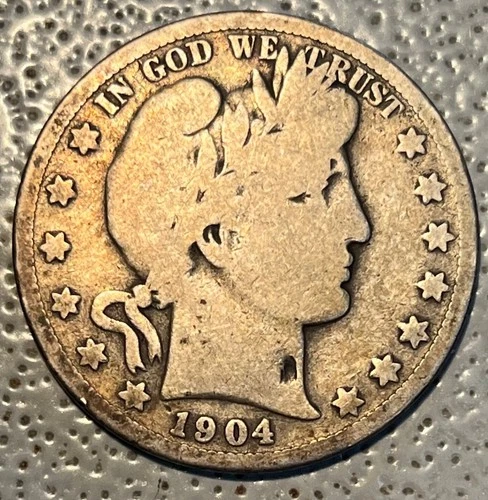 1904  S  Barber Half Dollar