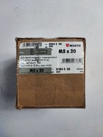 500X WüRth Zylinderschrauben M5X20 Iso 4762 Din 912 Stahl 8.8 Verzinkt