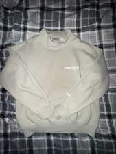 Fear of God Essentials Mockneck Sweatshirt Light Oatmeal Size Medium