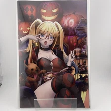 Harley Quinn x Elvira #2 Rachta Lin Virgin Cover A NM 9.4+ DC