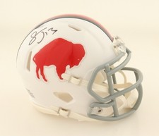Stevie Johnson Signed Buffalo Bills Standing Buffalo Speed Mini Helmet