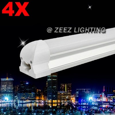 4X T8-Integrated 3FT 14W Daylight Cool White LED Tube Light Bulb Fluorescen Lamp
