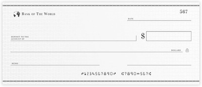 Sustainable Greetings Reusable Giant Paper Check - 30 X 16 in Multicolor Dry Era