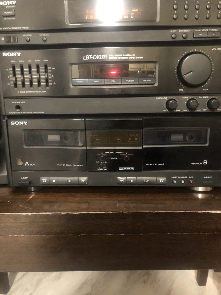 Stereo System Disc Sony Model LBT-D107R Stereo System And RCA Cd Disc Player,two Item ...