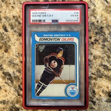 1979 Topps WAYNE GRETZKY Rookie #18 Hockey Card PSA 4 VG-EX. rookie card picture