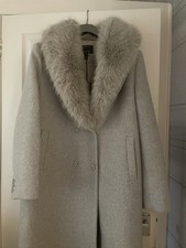 River Island Coat - Brand New With Tags. Removable Faux Fur Trim