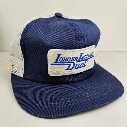 Vintage Swingster USA MADE Dual Farm Patch Mesh Trucker Hat Snapback Dad Cap
