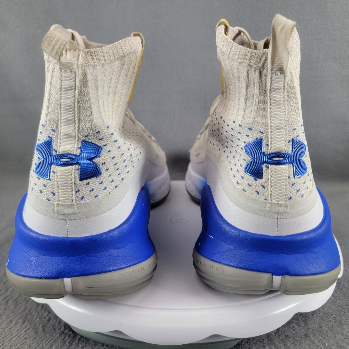 Size 12 - Under Armour Curry 4 More Dubs White/Blue Basketball