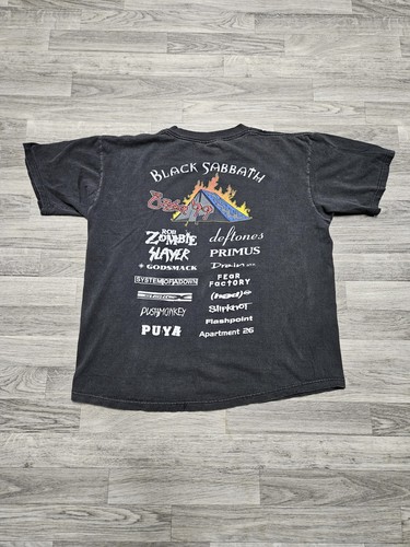 Vintage Ozzfest 1999 Tour ‘99 Ozzy Osbourne Black Sabbath T-Shirt Boxy L USA - Picture 5 of 9