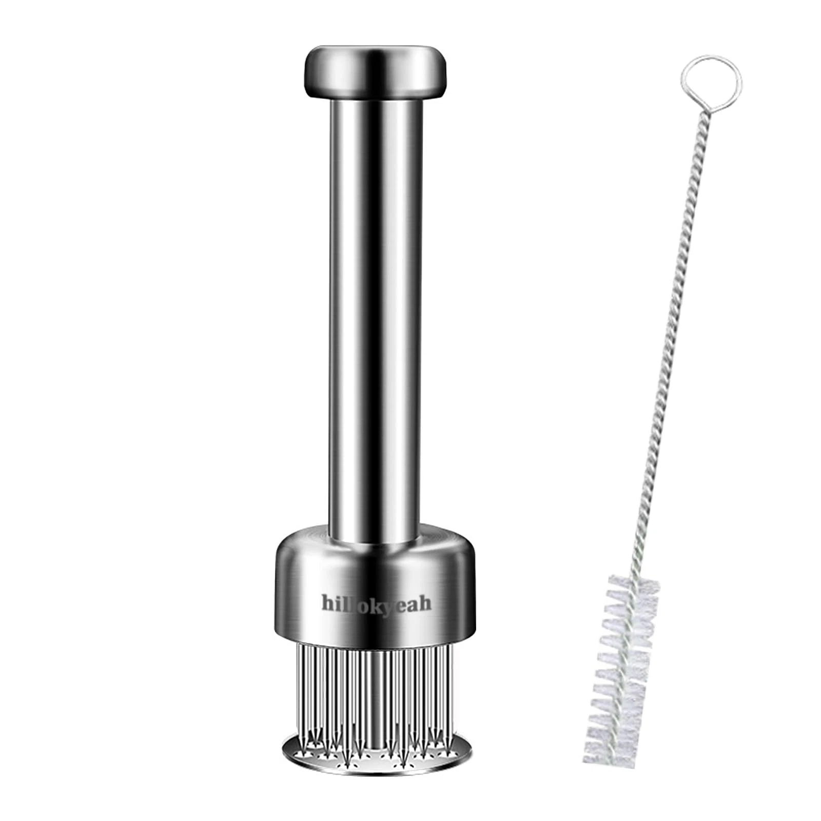 Meat Tenderizer Tool, with 21 Needles Retractable Safety Guard, 304 Stainless...