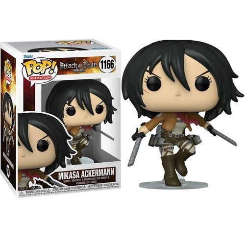 FUNKO POP VINYL FIGURE ANIME ATTACK ON TITAN MIKASA ACKERMAN 1166 NEW