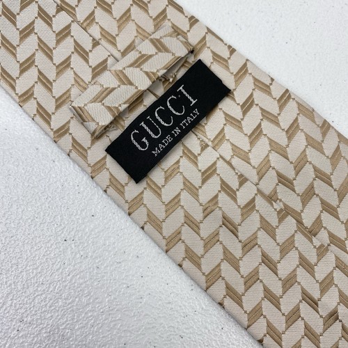 GUCCI Tie Men's silk Necktie pattern Luxury Designer suit Italy 4x60 Print AOP - Picture 4 of 6