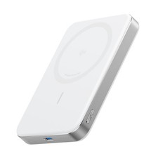 Anker MagGo Power Bank, 10,000mAh Qi2-Certified 15W Portable 10,000mAh, White