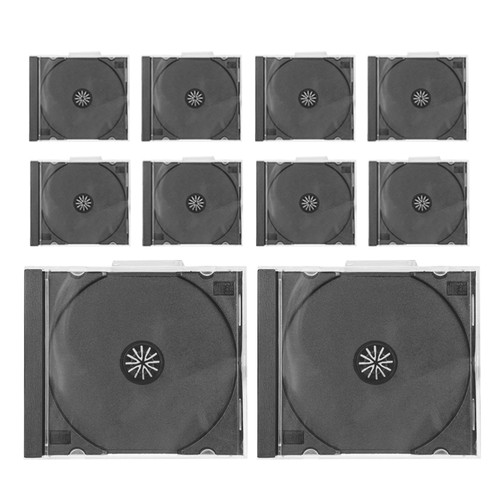 10 Pcs Custodia CD Organizzatore Archiviazione Contenitore Plastica - Afbeelding 8 van 12