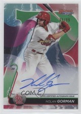 2020 Bowman's Best of Green Refractor 35/99 Nolan Gorman #B20-NGO Auto 4l3