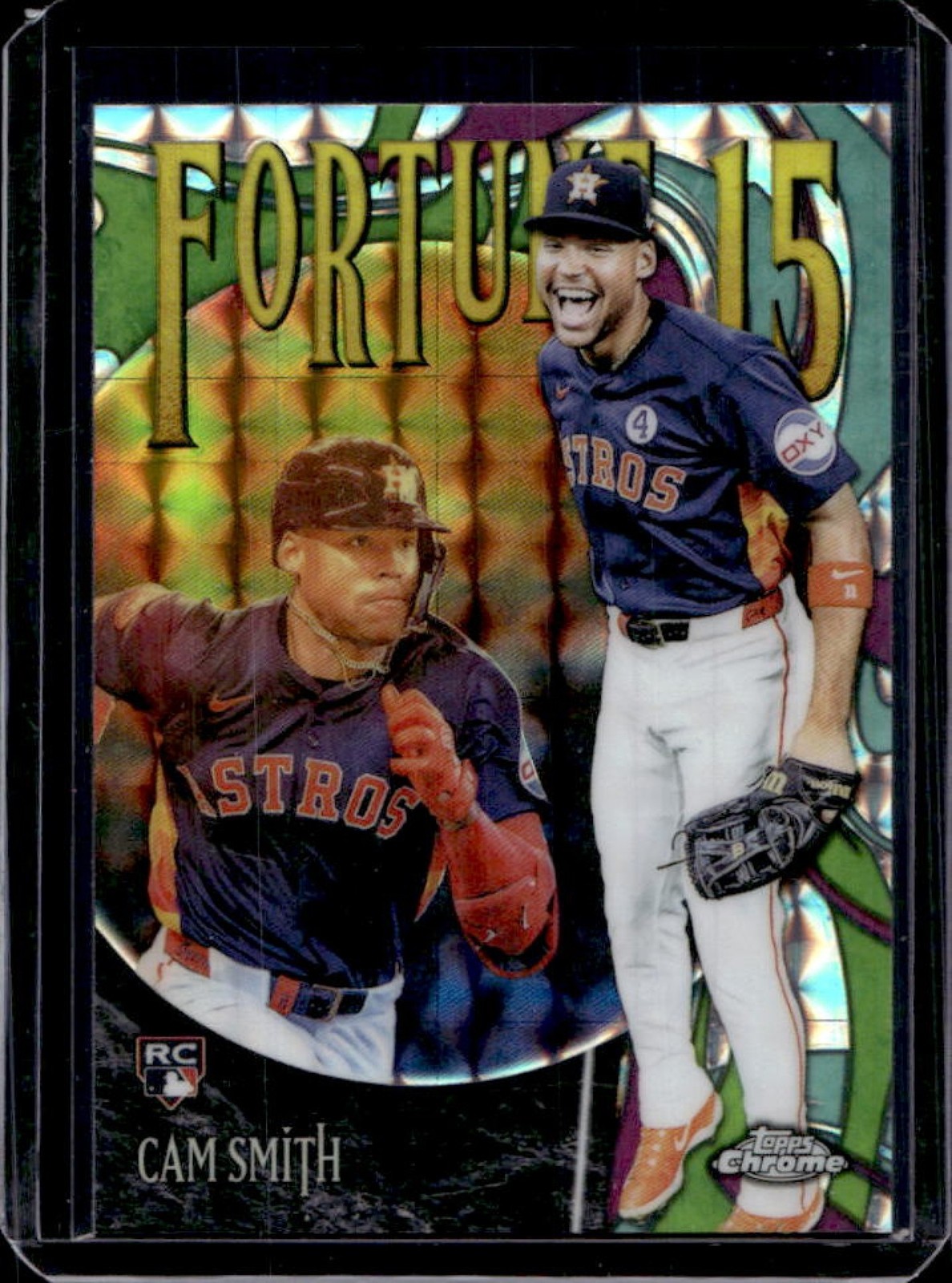 2025 Topps Chrome Update Cam Smith Fortune 15 RC Geometric Refractor #F15-25