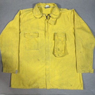 Western Shelter Systems Wildland Firefighter Shirt Jacket Men XXL Yellow Fireman