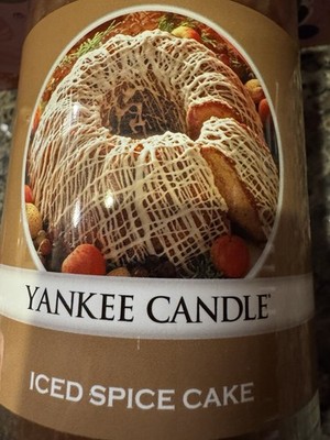 RARE ICED SPICE CAKE Yankee Candle large tumbler! ONLY 1 On Ebay!