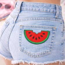 Simplicity Watermelon Iron On Patch Fruit Retro DIY Sewing Craft Clothing Patch