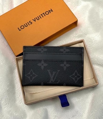 LOUIS VUITTON Porte Cartes Double Card Holder Monogram Eclipse | Black |