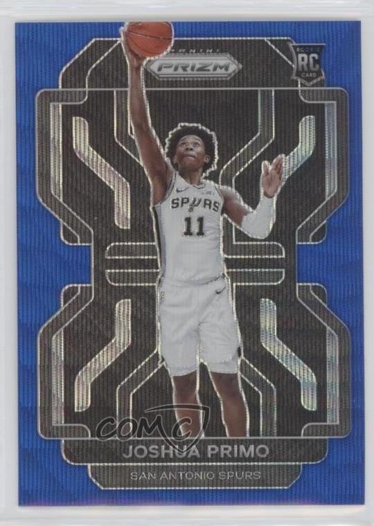 2021-22 Panini Prizm Blue Wave Prizm Joshua Primo #298 Rookie RC 0kr0
