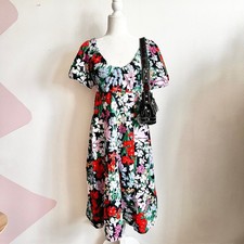 Old Navy Maxi Dress Small Floral Cottagecore Romantic Boho Fairycore