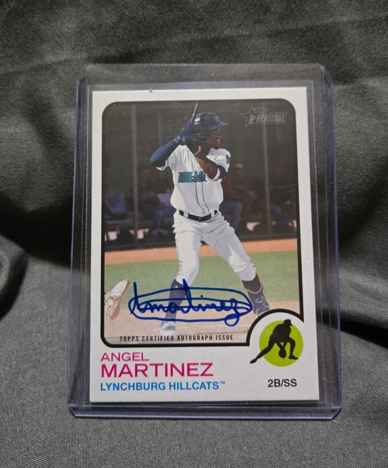 Angel Martinez 2022 Topps Heritage Minors Auto - Image 3 of 3