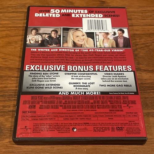 Knocked Up (DVD, 2007, 2-Disc Set) - Like New - Buy 1, Get 2 50% Off!! - Picture 2 of 3