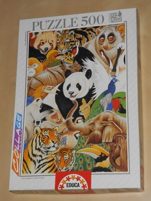 Asian Fauna 500 Piece Jigsaw Puzzle Educa 7.517 COMPLETE 1996 Gasoir Munchen