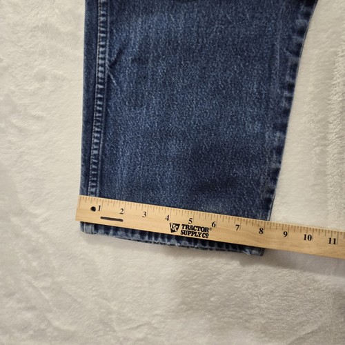 Wrangler Jeans Mens 36x36 13MWZPW Blue Cowboy Cut Mexico Made (Fits 32x34) USED - Picture 11 of 14