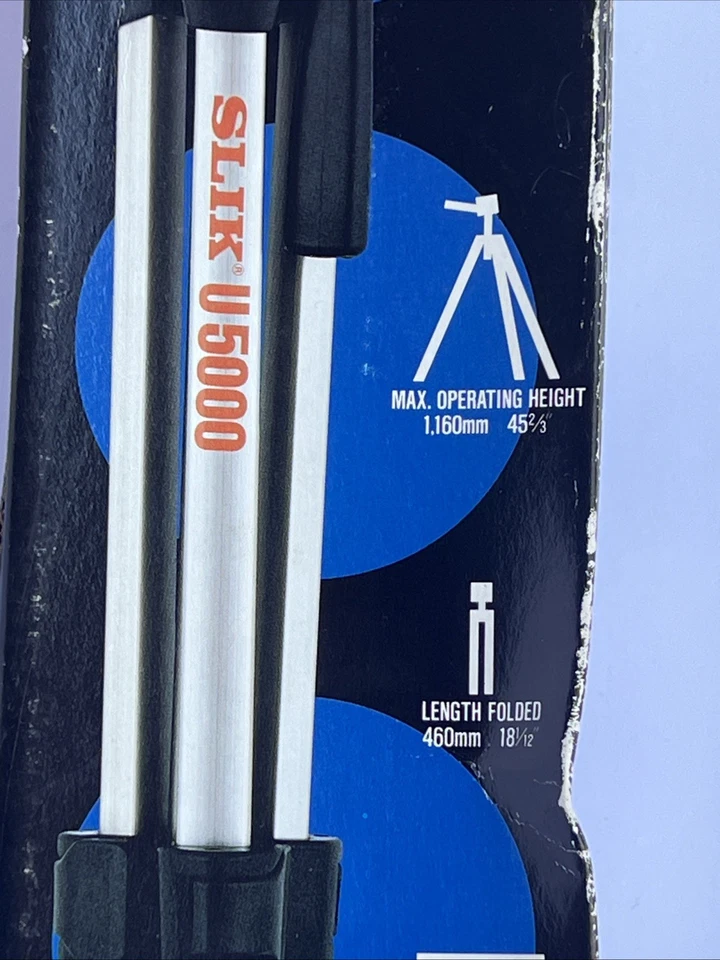 Slik U5000 Lightweight 360 Degree Camera & Video Tripod 45" Used Once Portable - Image 4 of 4