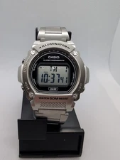 Casio W219HD-1AV Chronograph Watch with Bracelet Band, Alarm, and Illuminator