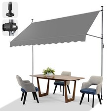 Markise Balkonmarkise Klemmmarkise Terrasse Sonnenmarkise Regenfest ohne Bohren