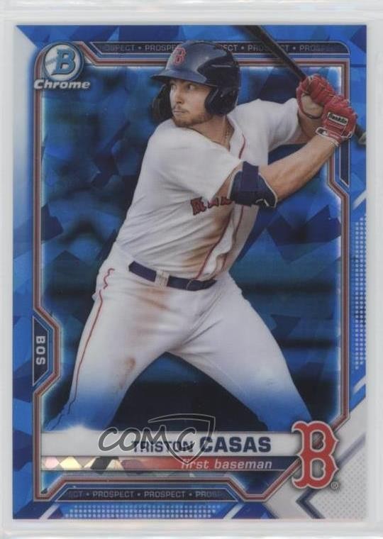 2021 Bowman Chrome Sapphire Chrome Prospects Triston Casas #BCP-168 0rx7
