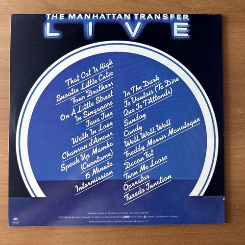 The Manhattan Transfer – Live ©1978 Made in UK - Atlantic – K 50540 - Foto 2 di 8