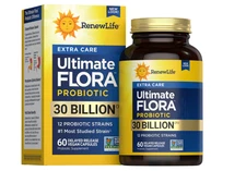 Renew Life Extra Care Ultimate Flora Probiotic 30 Billion CFU 60 Capsules