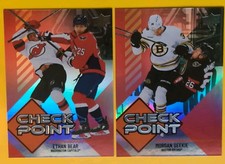 CHECK POINT ORANGE /99 LOT 2 CARD 2024-25 UPPER DECK MORGAN GEEKIE & ETHAN BEAR