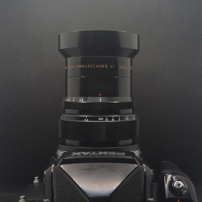 Rare Hasselblad v and Pentax 67 Duo Mount/ 127mm f2 Super Cinephor
